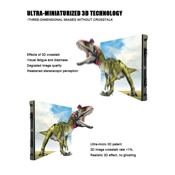 Indoor Ecological Scenario Teaching Screen Virtual Reality 3D LED Display Optical 3D Screen
