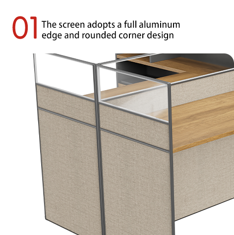 Myidea Light Industry Wind Chief Deputy Cabinet Financial Desk Large Storage Space Classic American Cherry Staff Desk