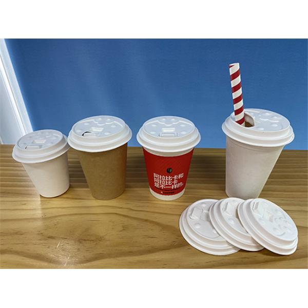 Natural Biodegradable Cups And Lids φ95 X 20 Mm