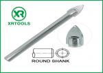 Single Carbide Drill Bits Chrome Plated Round Shank With ISO 9000 Approval