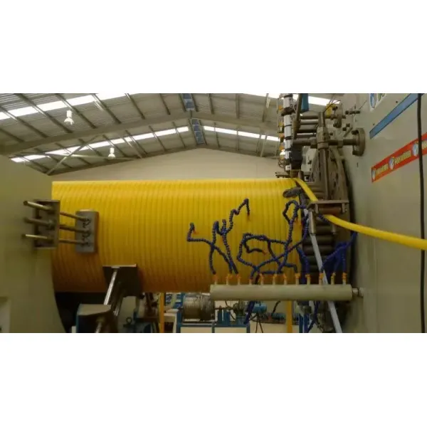Plastic HDPE Structured Wall Spiral Pipe Weholite Krah Pipe Production Line