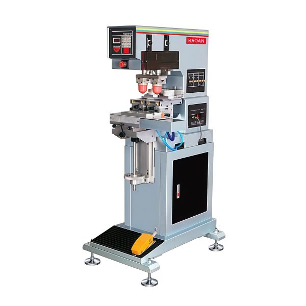 Two Color Semi Automatic Pad Printing Machine For Printing Logos And Graphics On Industrial Parts