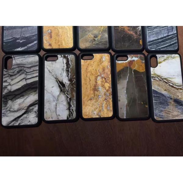 Polished Surface Natural Stone Crafts Marble Cellphone Case Shell With Pattern