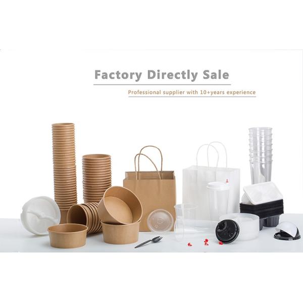 PLA PE Coating Kraft Paper Bowls 1000ml For Soup