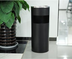 Buy cheap Shopping Mall Round Standing Ashtray Metal Waste Bin product