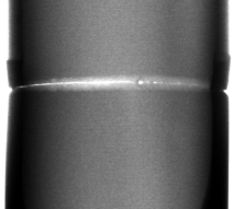 Steel pipe welding gap analysis showing weld quality and integrity