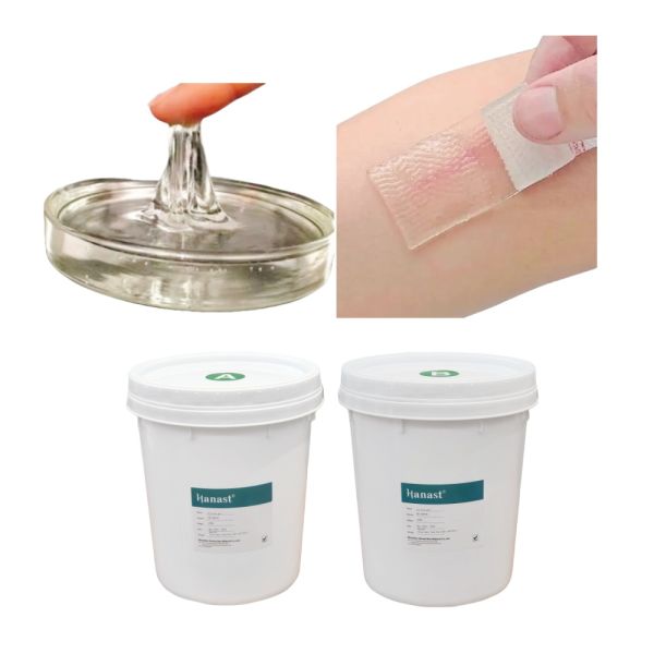 Medical Grade Silicone Gel For Fever-Reducing Patch Silicone Breast Patch Low-Viscosity Self-Adhesive Silicone Gel 1:1