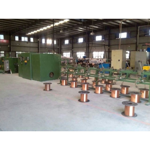 PLC Control Bare Copper Wire Twisting Machine Magnetic Tension Pay Off Equipment