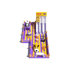 Buy cheap Animals Theme Park Playground Inflatable Jumping Castle With Two Slides product