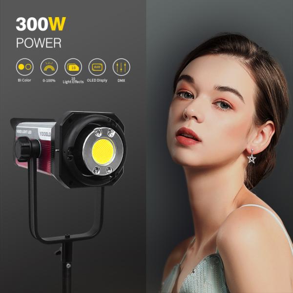 Large spotlight 300w fill light can be matched with a soft box, suitable for studio photography