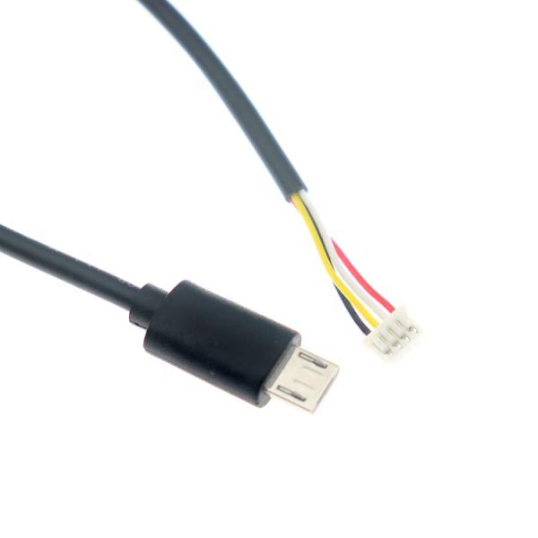 Custom 10cm 20cm 30cm 50cm Micro B 5P to 4P JST MX 1.25mm Connector Wire Cable