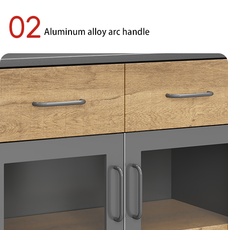 Compact Loft Industrial Style Boss Office Tea Water Cabinet Support customization Reception Area Simple Modern Cabinet