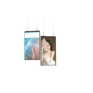 Buy cheap 55 Inch 65 Inch Shop Window Screen 3000 Nit Hanging Window Advertising Screen product