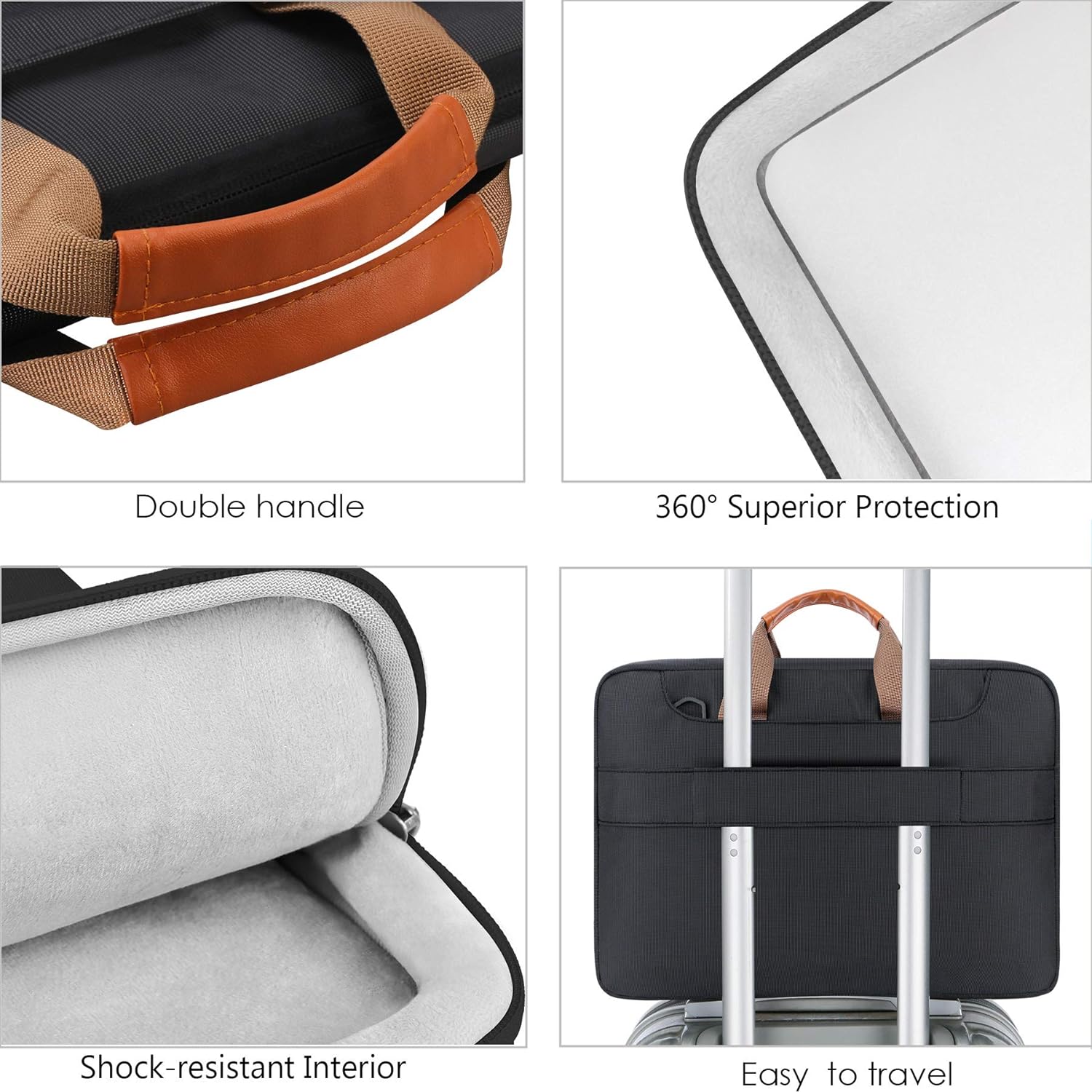 Customize Computer Shoulder Handle Bag Business Briefcase with Shoulder Strap 13 14 15 16 Inch Computer Bag Office Computer Bag Wholesale OEM/ODM