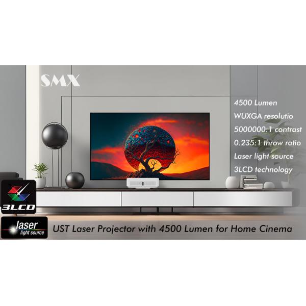 High Brightness 4500 Lumen Native WUXGA UST Projector For Home Theater