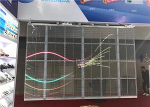 Buy cheap Flexible Transparent LED Wall , Transparent LED Display Screen for Christmas Event product