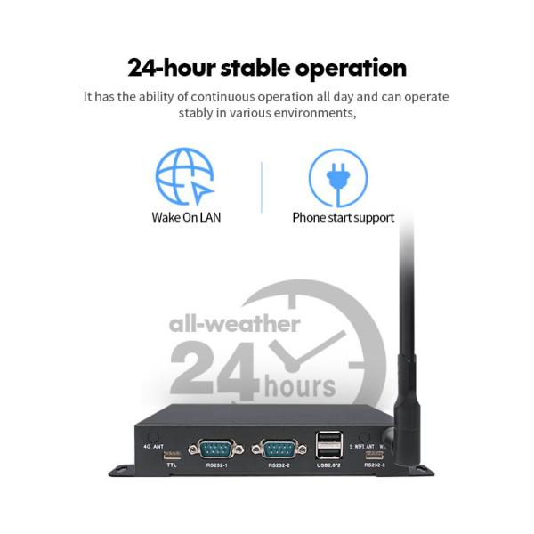 2GB Ram Laptop Video Player Box For Screens Advertising 350cd/M2