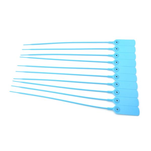 309 N Tensile Strength 400 mm Length Laser Print Plastic Security Pull Tight Seal for Container Security Lock