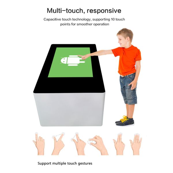 43 inch Android Kids Waterproof Interactive LCD Games Advertising Player Coffee Smart Touch Table