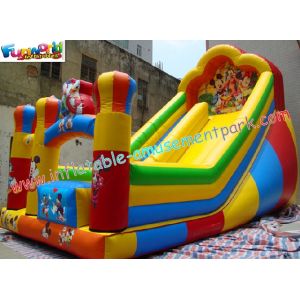 Custom Kids Amusement Mickey Commercial Inflatable Slide with strong handles