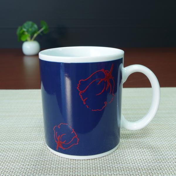Ceramic Color Changing Coffee Mug , christmas heat changing custom color changing mug