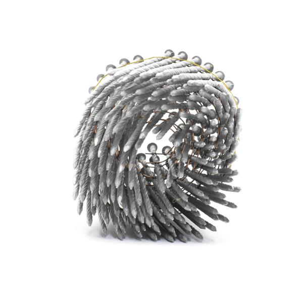 2.8mm*75mm Flat Head / Checked Head Hot Dip Galvanized Pallet Coil Nails