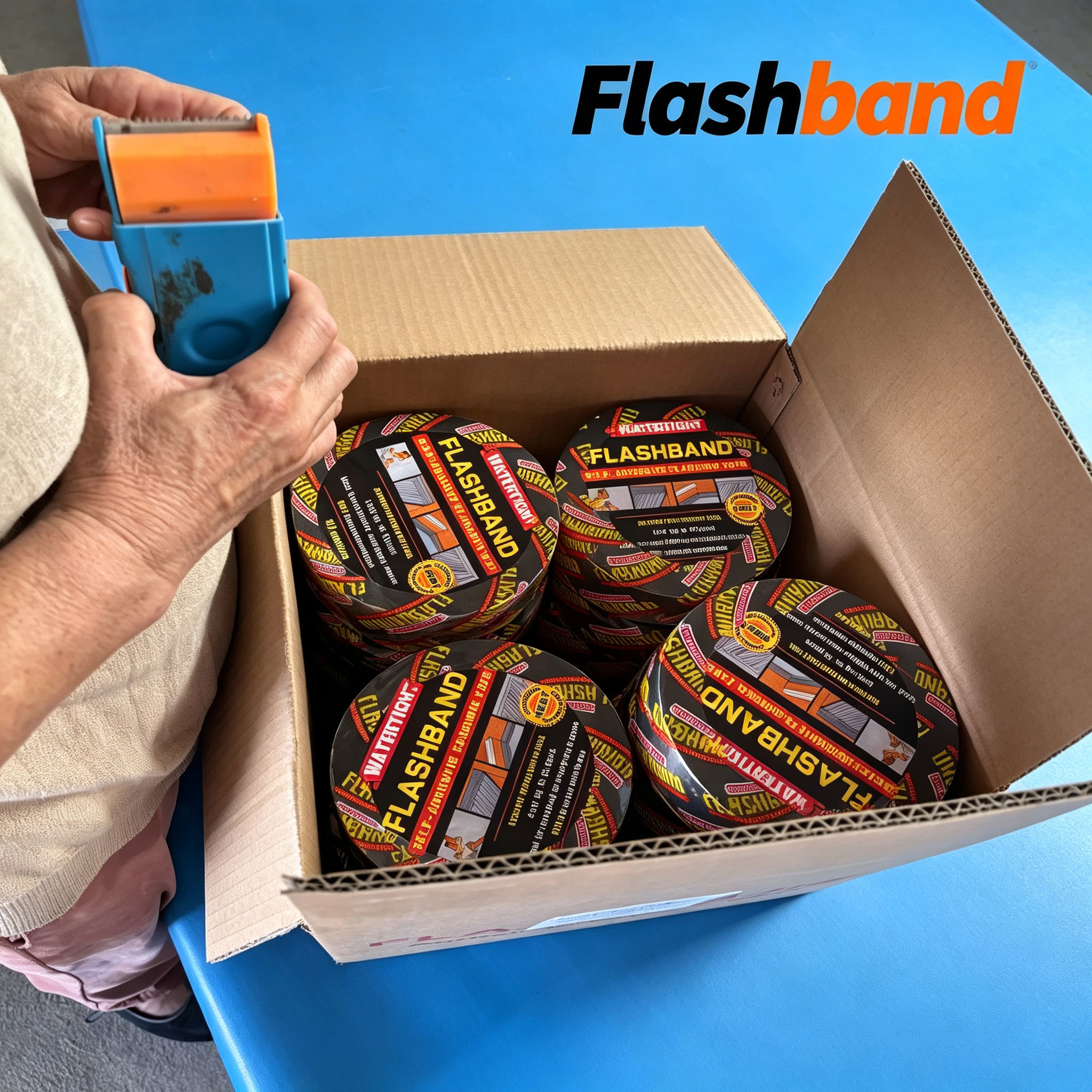 customized 0.3Mpa 10m Flashband Tape For Roof