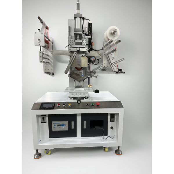 Bottles Semi Automatic Hot Stamping Machine For Round Arc Cone Flat Surface