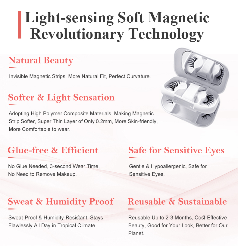 Premium Soft Flexible Magnetic Lashes All Day Comfort Cruelty Free For Women Girls Beginners