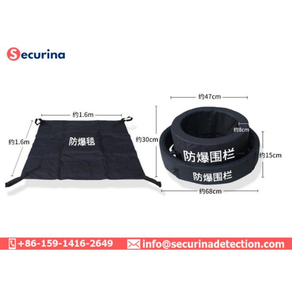 Black Ballistic Explosion Containment Blanket For Cover Dangerous Objects