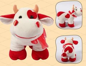 Buy cheap Promotion Gifts Lovely Red Cow Shape Custom Small Stuffed Animals For Children product