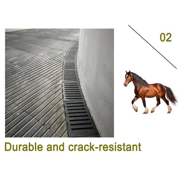 Rubber Mat With Drainage Function,600*300mm Horse Mat, Drainage Mat, Joint-Friendly, Weatherproof And Easy To Clean,