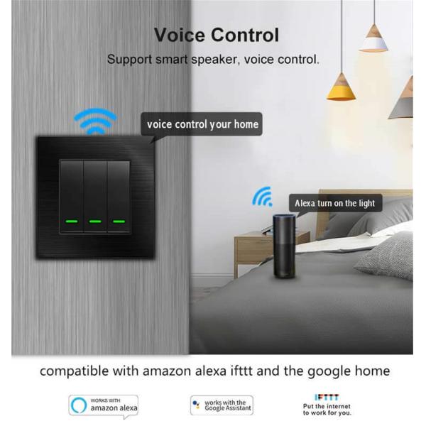EU 86 Square Wi-Fi Wall Switch