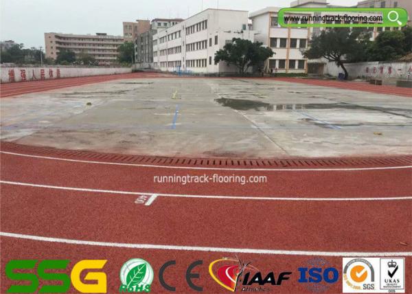 Modified PU Mixed EPDM Granules Athletics Running Track Flooring Environmental - Friendly