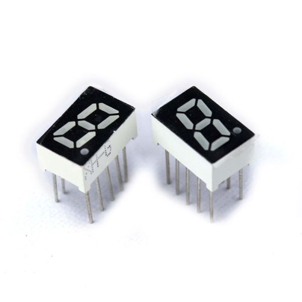 Compact LED Single Digit 7 Segment Display 0.28 Inch Digit Height Black Surface Color Ideal for Electronic Devices and Measurement Applications
