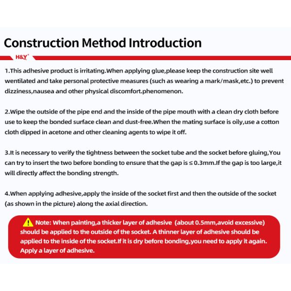 High Viscosity Medium Bodied PVC Cement Cementfor Plastic Pipe Glue Quick Setting Cement