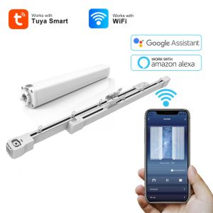 Electroplated Adjustable Curtain Track And Super Silent Electric Motor With