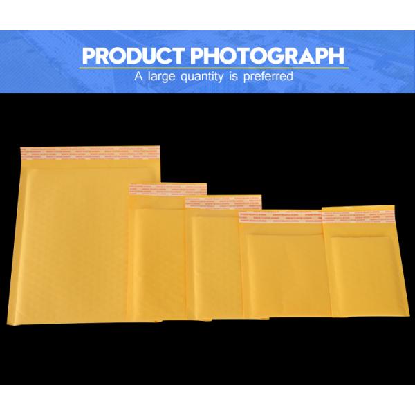 Bubble Padded Envelope Mailing Bag Kraft Paper Self-adhesive Envelope Custom Size Accepted Accept Customized Logo Printing YR005