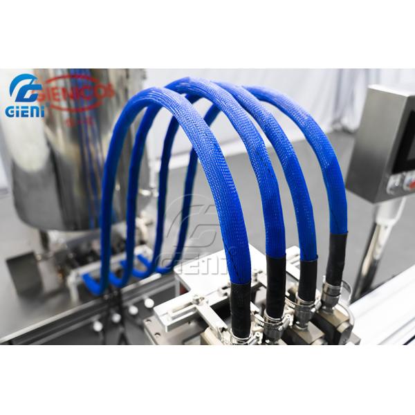 3 Layers 50ml Lip Balm Stick Cosmetic Filling Machine With 4 Nozzles