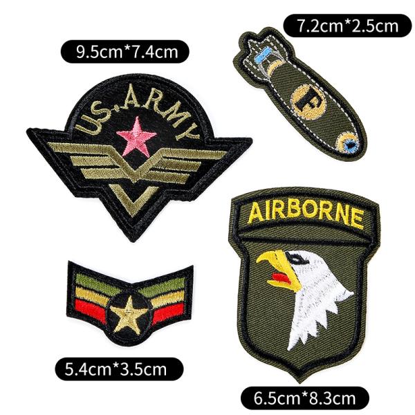 Factory custom iron patch logo patch wholesale flower patch