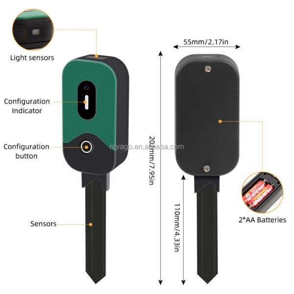 Tuya Smart Zigbee Soil Tester Sensor Temperature Humidity Illuminance Measuring Instrument Zigbee Soil Moisture Sensor
