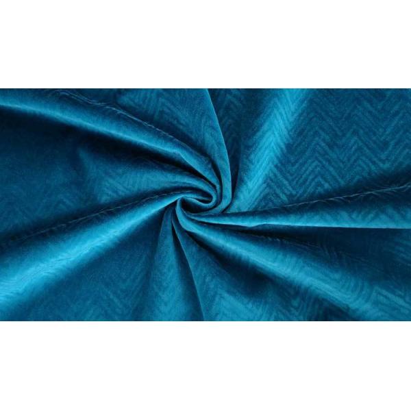 Easy Maintain Velvet Upholstery Fabric Durable Polyester For Sofas Beds