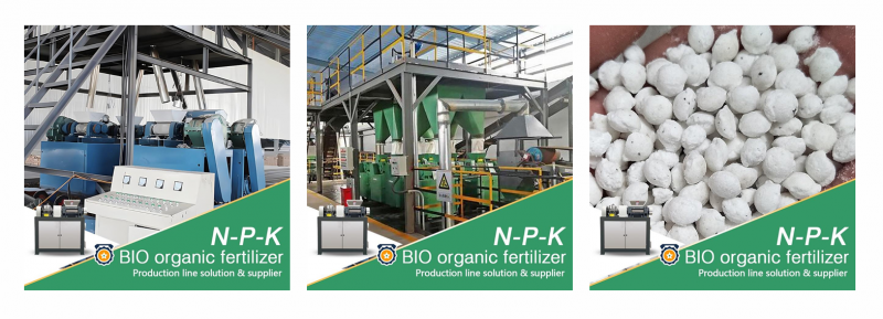 Commercial Compound Fertilizer Production Line Double Roller Granulator PLC Control 5T/H