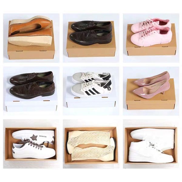 Recyclable Plain Cardboard Empty Shoe Boxes Packaging With Lids