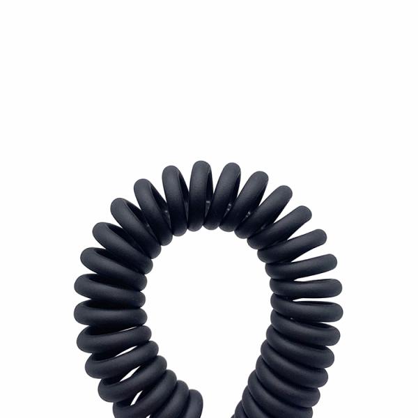 Coiled Spring Wire USB to Open 4 Tinned Bare Wires End Cable
