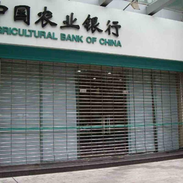 Commercial Security Rolling Grilles Motorized Open Space Saving