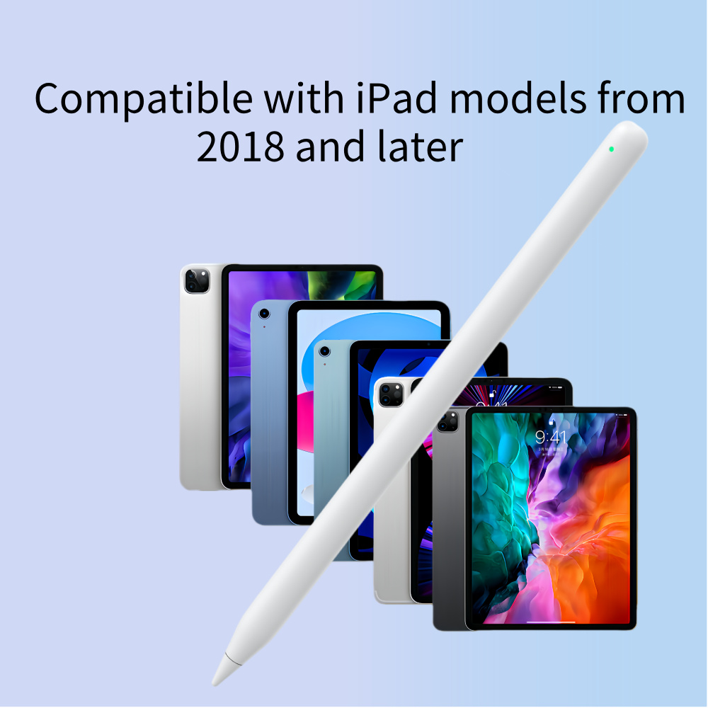Magnetic Wireless Charging Active Capacitive Stylus Touch Screen Palm Rejection Tilt Sensitive 166mm Replacement for iPad Pro