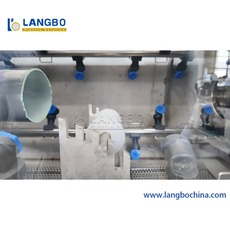PVC Pipe Extrusion Line Cooling System Dimension Control Irrigation Pipe