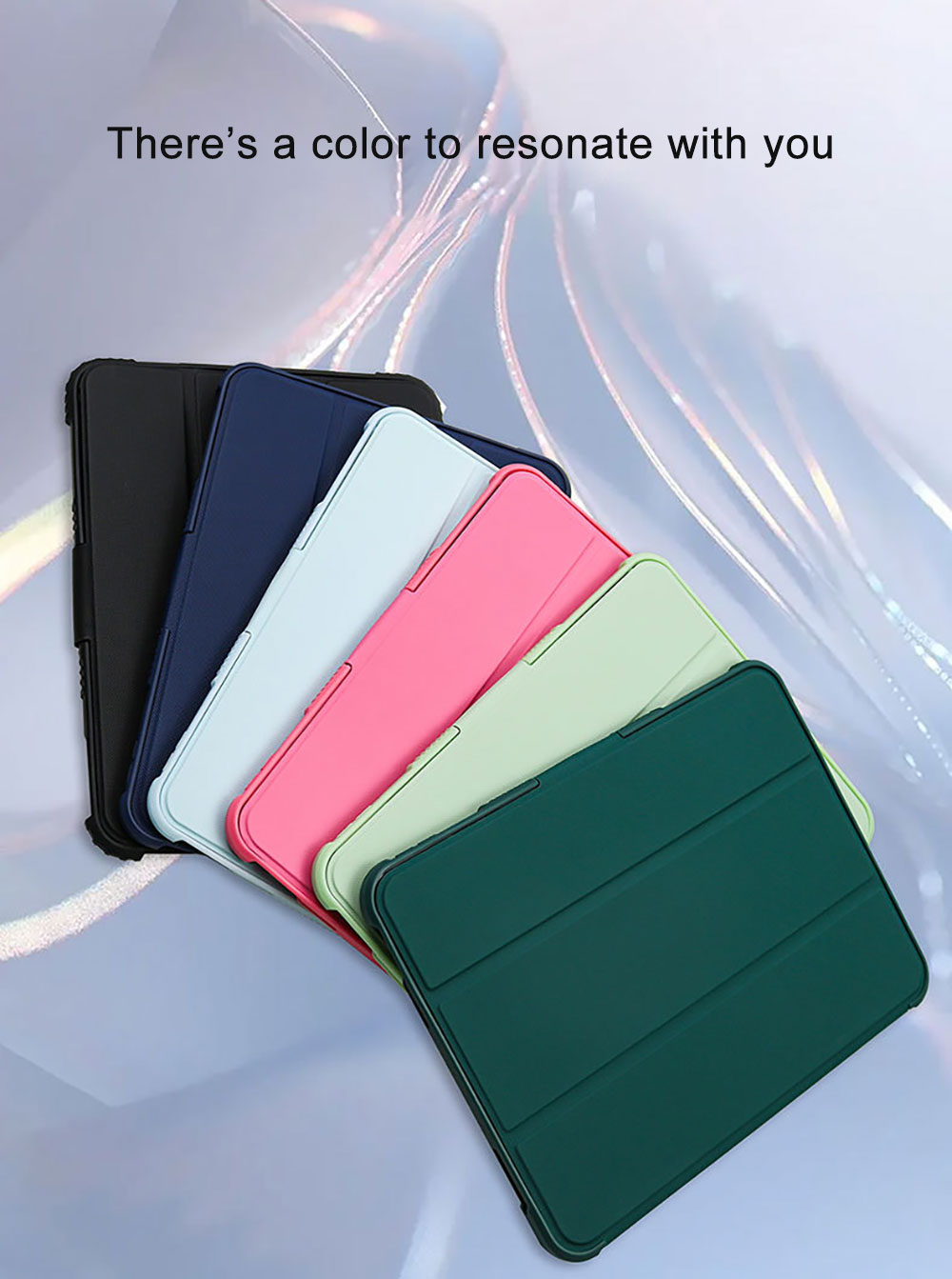 Customized Logo Shockproof 13 Inch Tablet Case With Hidden Pencil Holder Smart Auto Sleep Wake Folio for 13 Inch Large iPad Pro