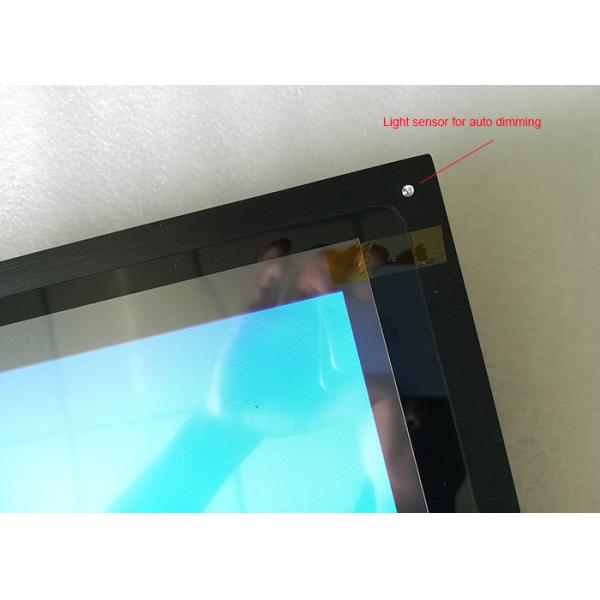 1000 Nits Brightness Industrial Lcd Monitor 17'' 10MM Capacitive Touch Screen With Light Sensor